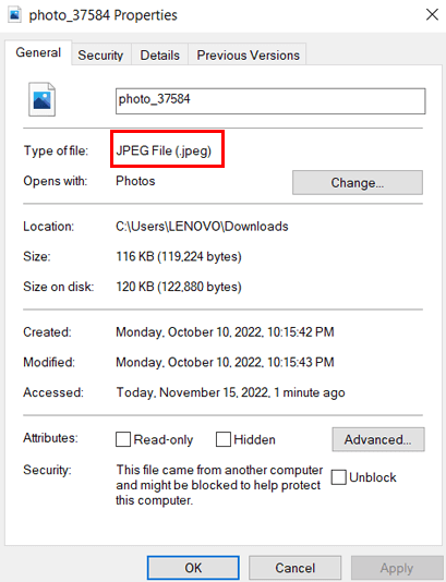 Extensão JPEG JPG vs JPEG