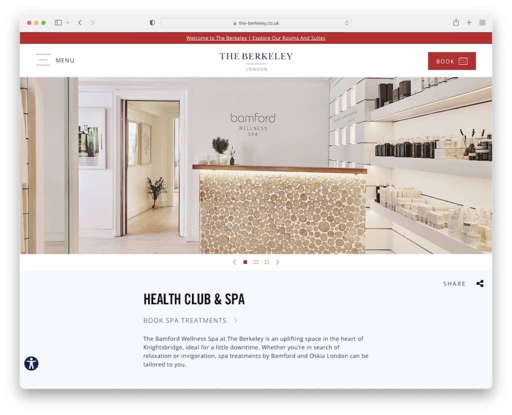 strona spa w Berkeley