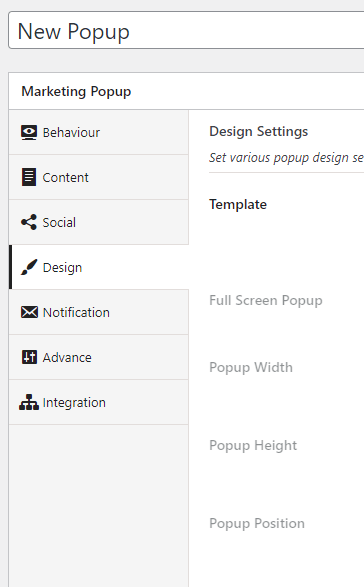 inboundwp popup settings