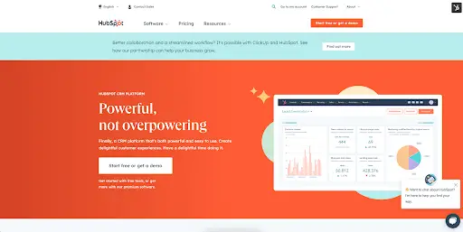 HubSpot 홈페이지 웹 디자인