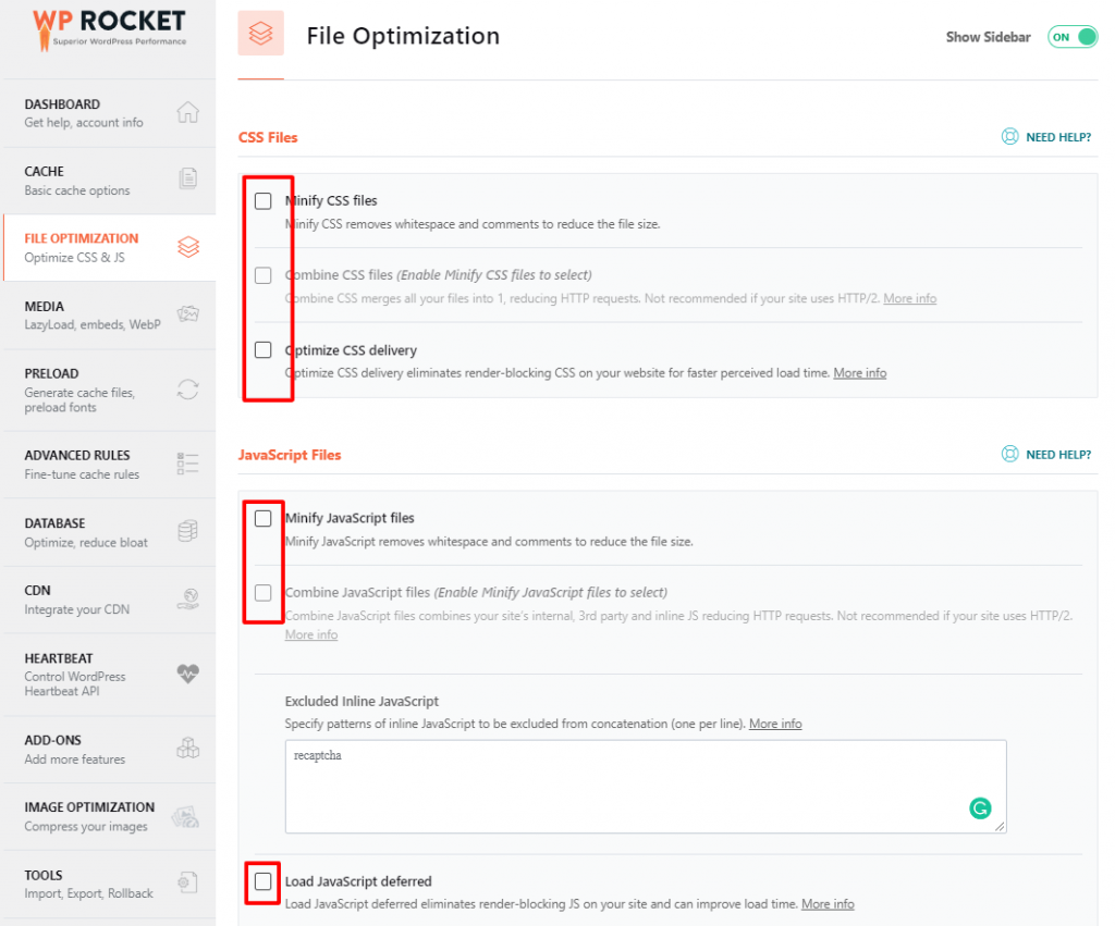 WP Rocket Review (2022): ตัวเร่งความเร็วสำหรับไซต์ WordPress ของคุณ! 6 WP rocket file optimization