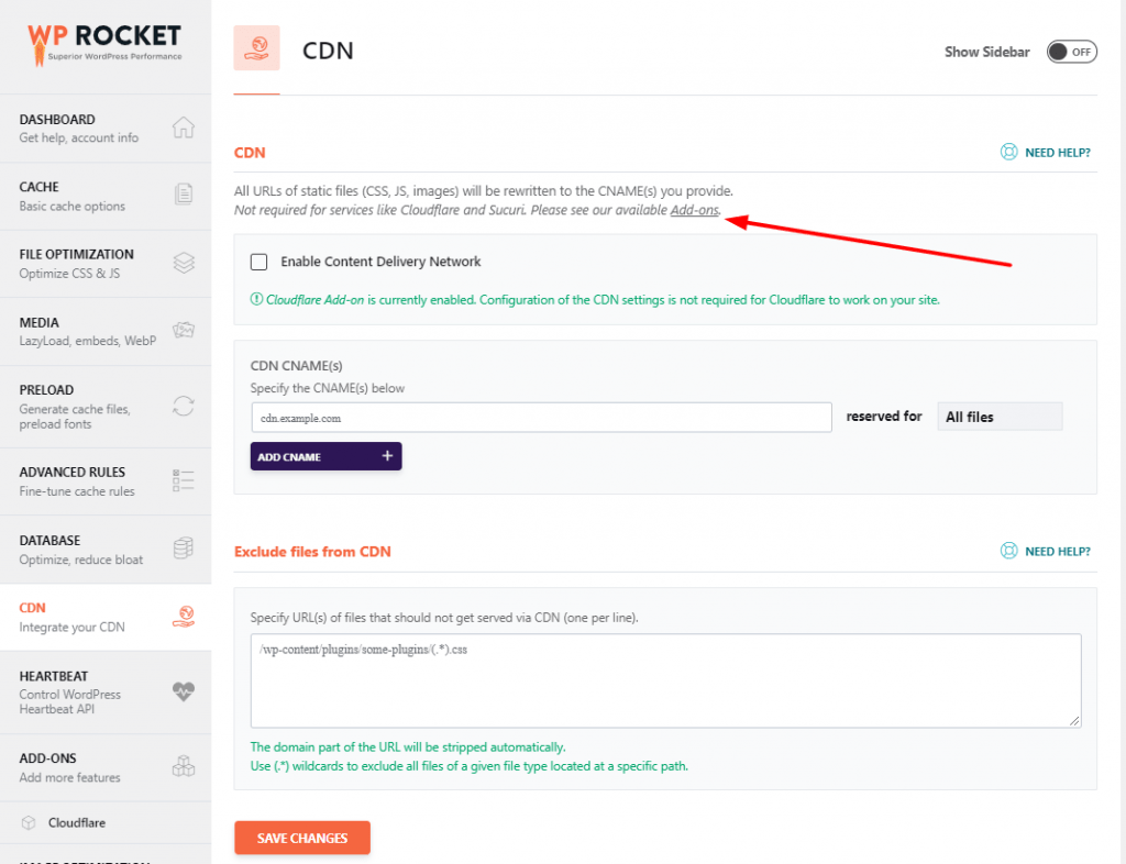 WP Rocket Review (2022): ตัวเร่งความเร็วสำหรับไซต์ WordPress ของคุณ! 11 wp rocket cdn