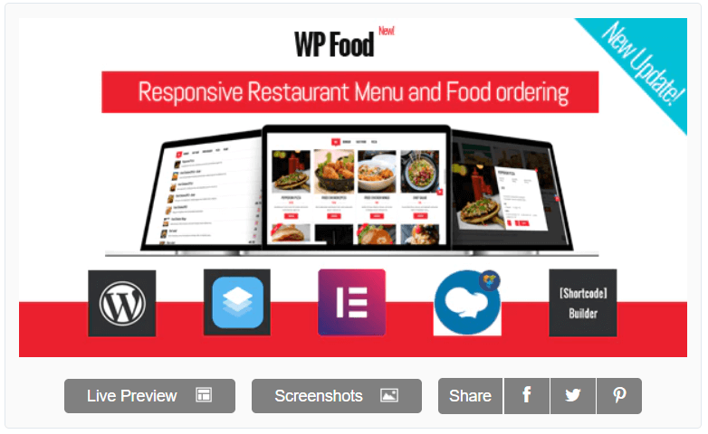 WP Food plugin