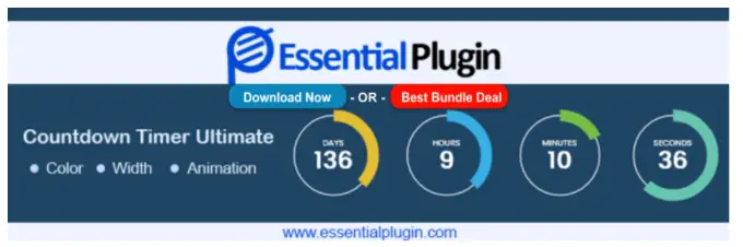 Strona wtyczki Countdown Timer Ultimate WordPress Countdown timer ultimate
