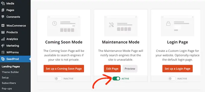 WooCommerce ストアのメンテナンス モードを有効にする