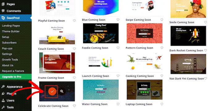 WooCommerce 近日公開ページの選択