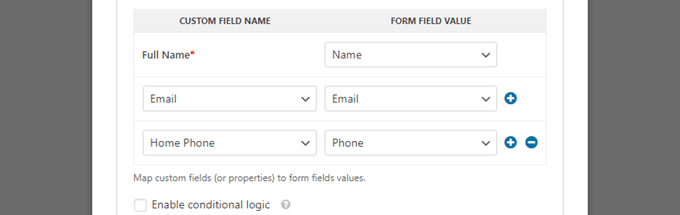 تعيين الحقول بين Salesforce و WPForms Mapping fields WPForms salesforce