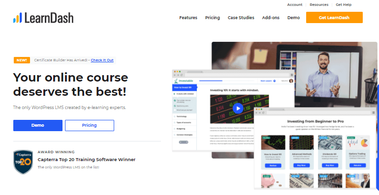 LifterLMS 與 LearnDash(2021 年):哪個是最好的? 2 Learndash plugin