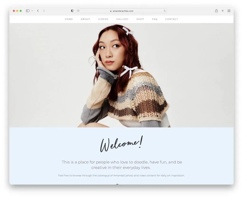 sito web del curriculum di amanda rache lee