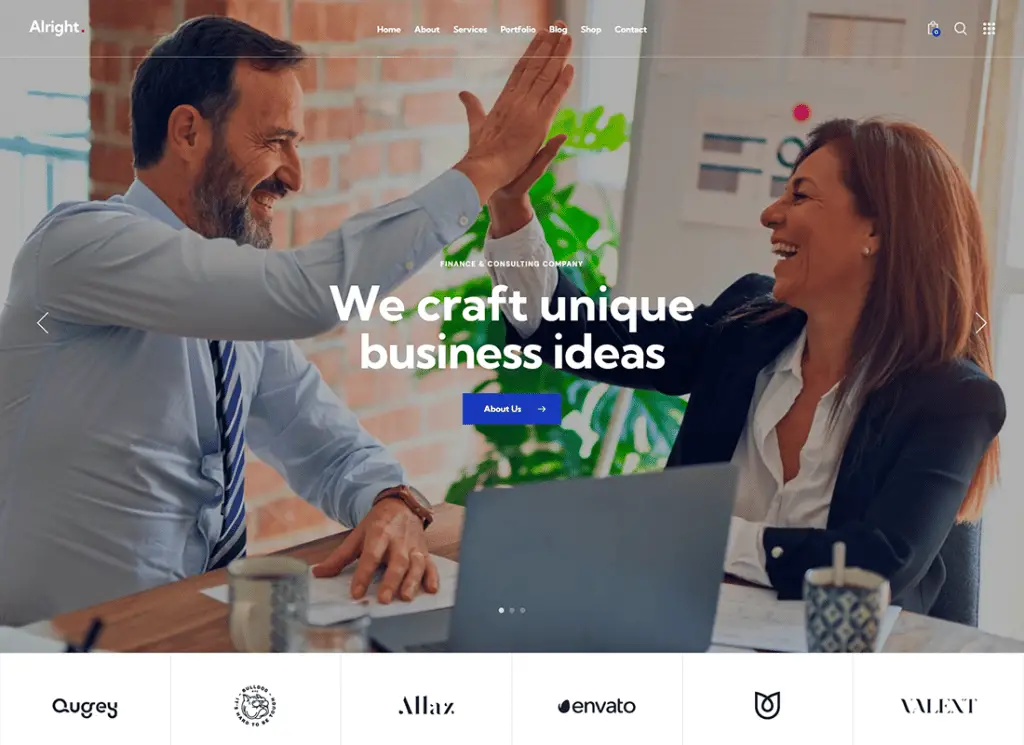 D'accord - Thème WordPress d'entreprise pour l'édition complète du site