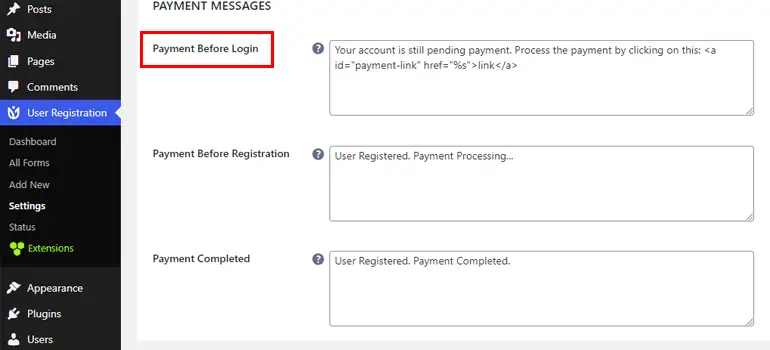 Pagamento prima del login