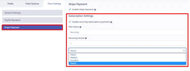 Configura l'impostazione della striscia