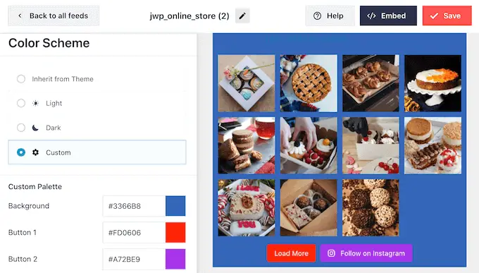 Modifica dello schema delle colonne di Instagram utilizzando Smash Balloon