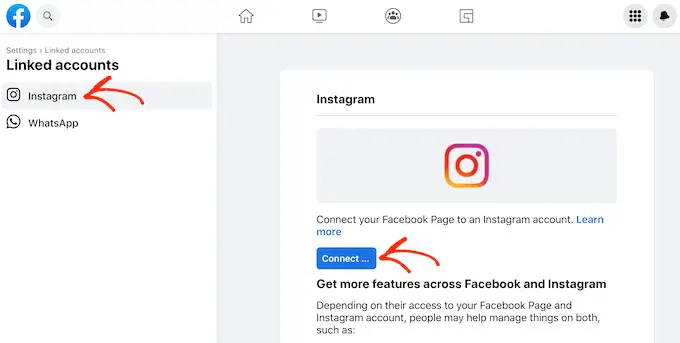 Come collegare Facebook e Instagram