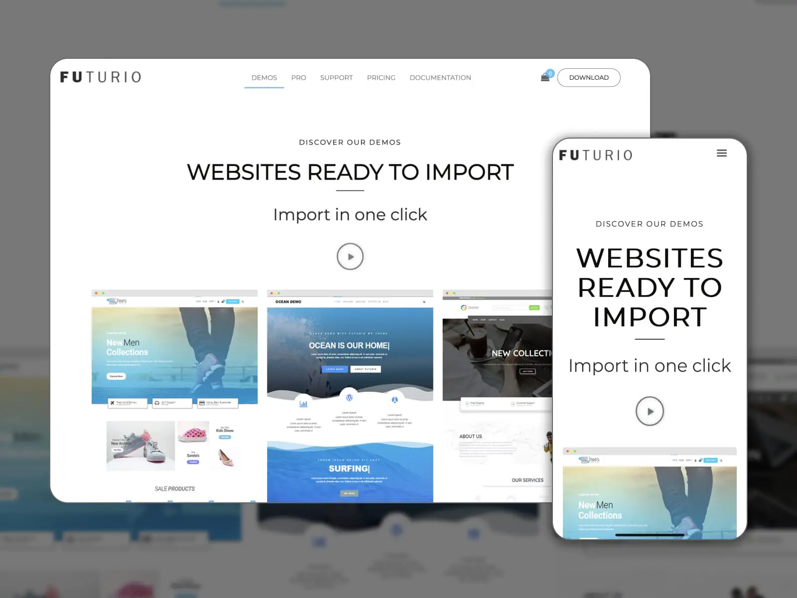 Un tema multiuso con design di negozi.