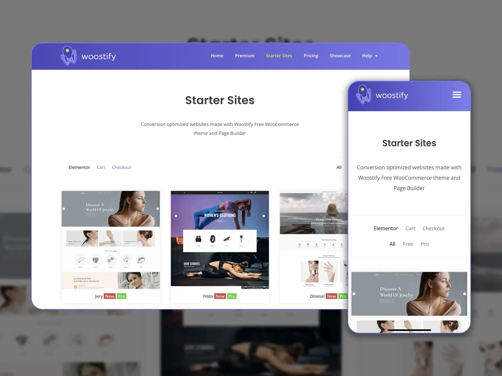 Il tema Woostify WordPress.