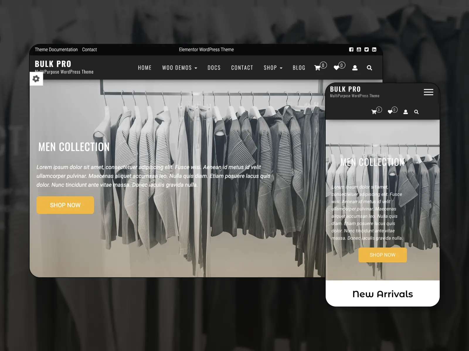 Il tema WordPress del negozio all'ingrosso.