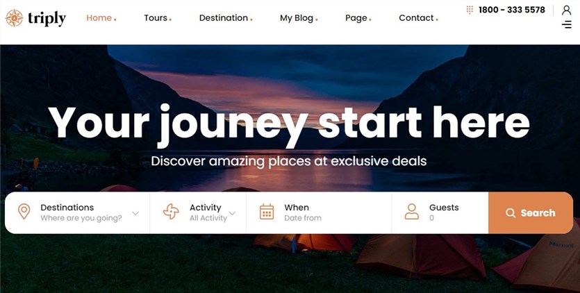 Triple wordpress темы для путешествий