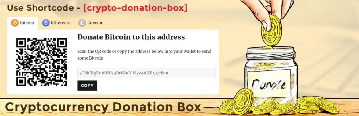 Plugin donasi cryptocurrency WordPress