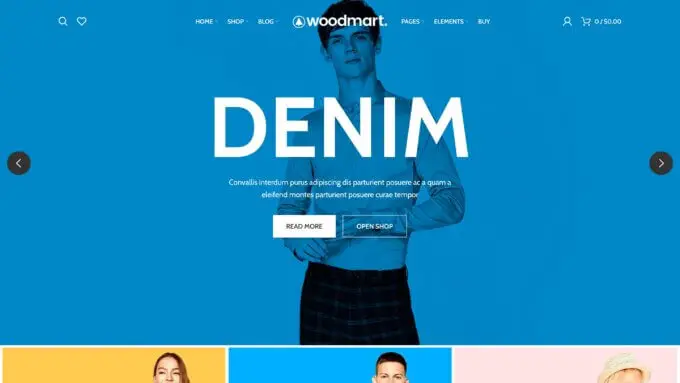 Woodmart adalah salah satu tema mode WooCommerce terbaik.
