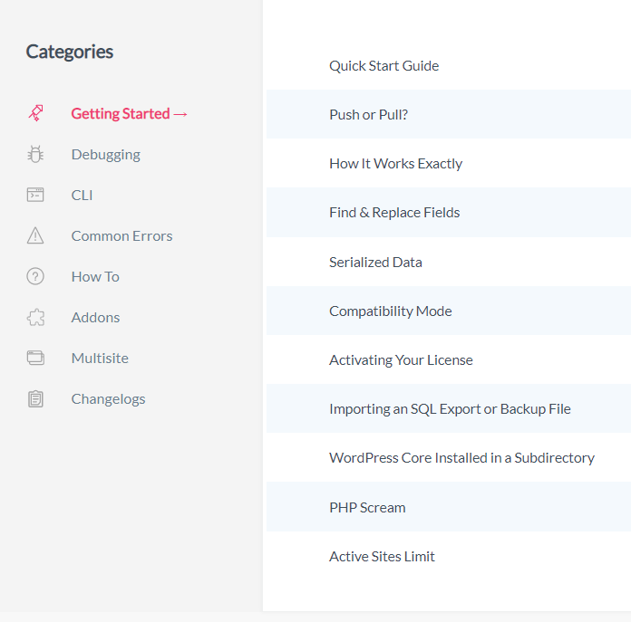 Migrate DB documentation