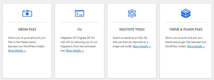 Migrate DB Pro addons