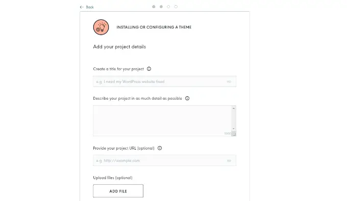 Utwórz projekt w Codeable Create a project in Codeable