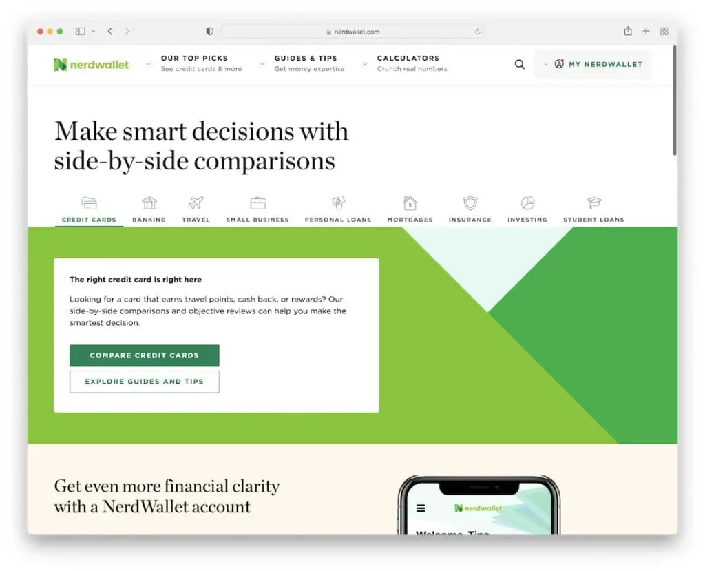 site afiliado nerdwallet