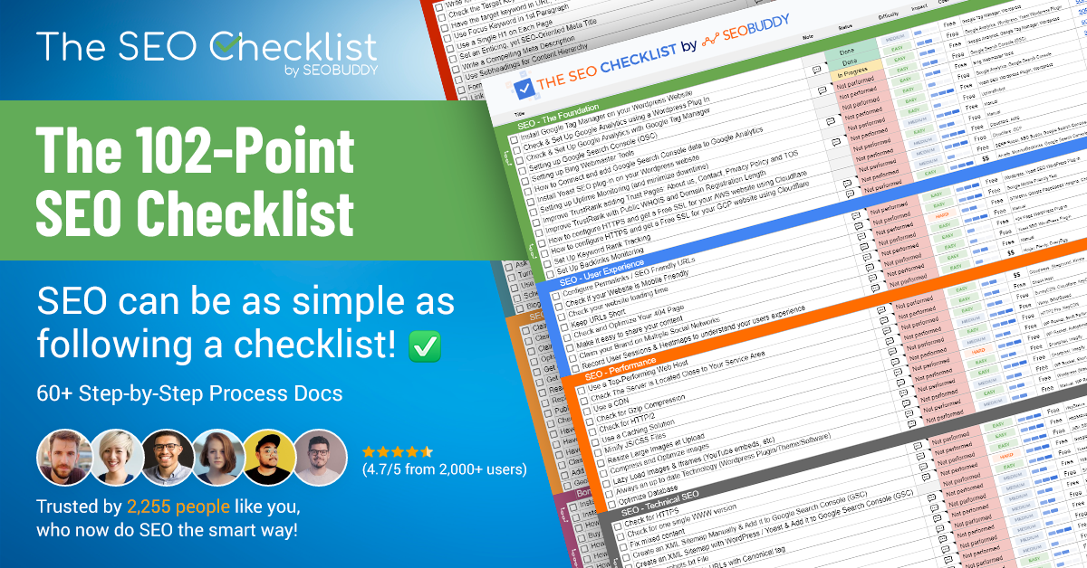The 102-Point SEO Checklist