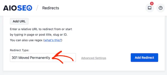 WordPress web siteniz için bir yönlendirme türü seçme Choosing a redirect type for your WordPress website