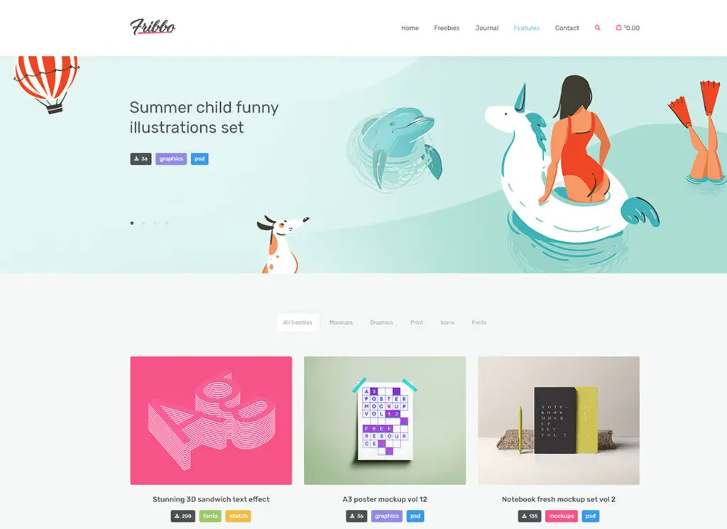 弗里博 |免費贈品博客 WordPress 主題