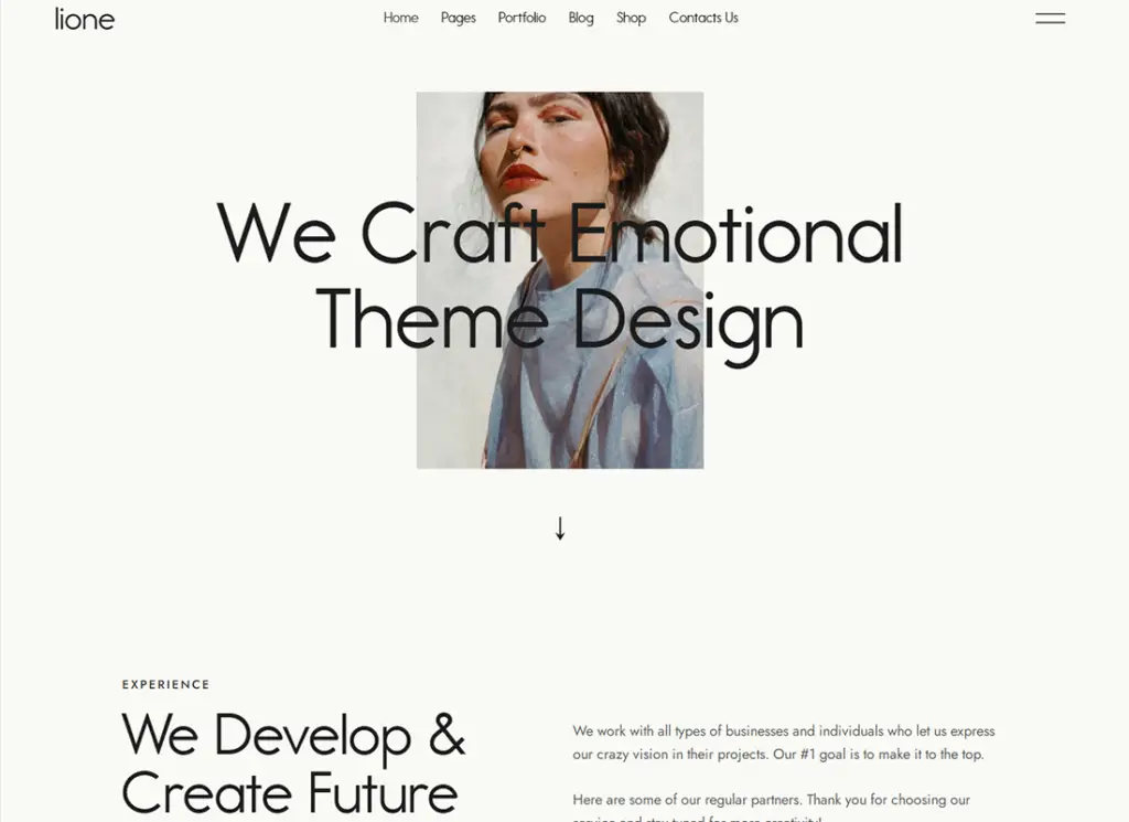 Lione - Creatives WordPress 主題的個人作品集