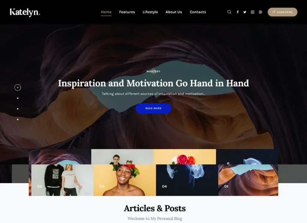 凱特琳 |創意古騰堡博客 WordPress 主題
