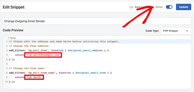 WPCode 编辑片段 WPCode Edit snippet