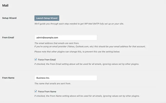 使用 WP Mail SMTP 在 WordPress 中更改发件人姓名和电子邮件 Change sender name and email in WordPress using WP Mail SMTP
