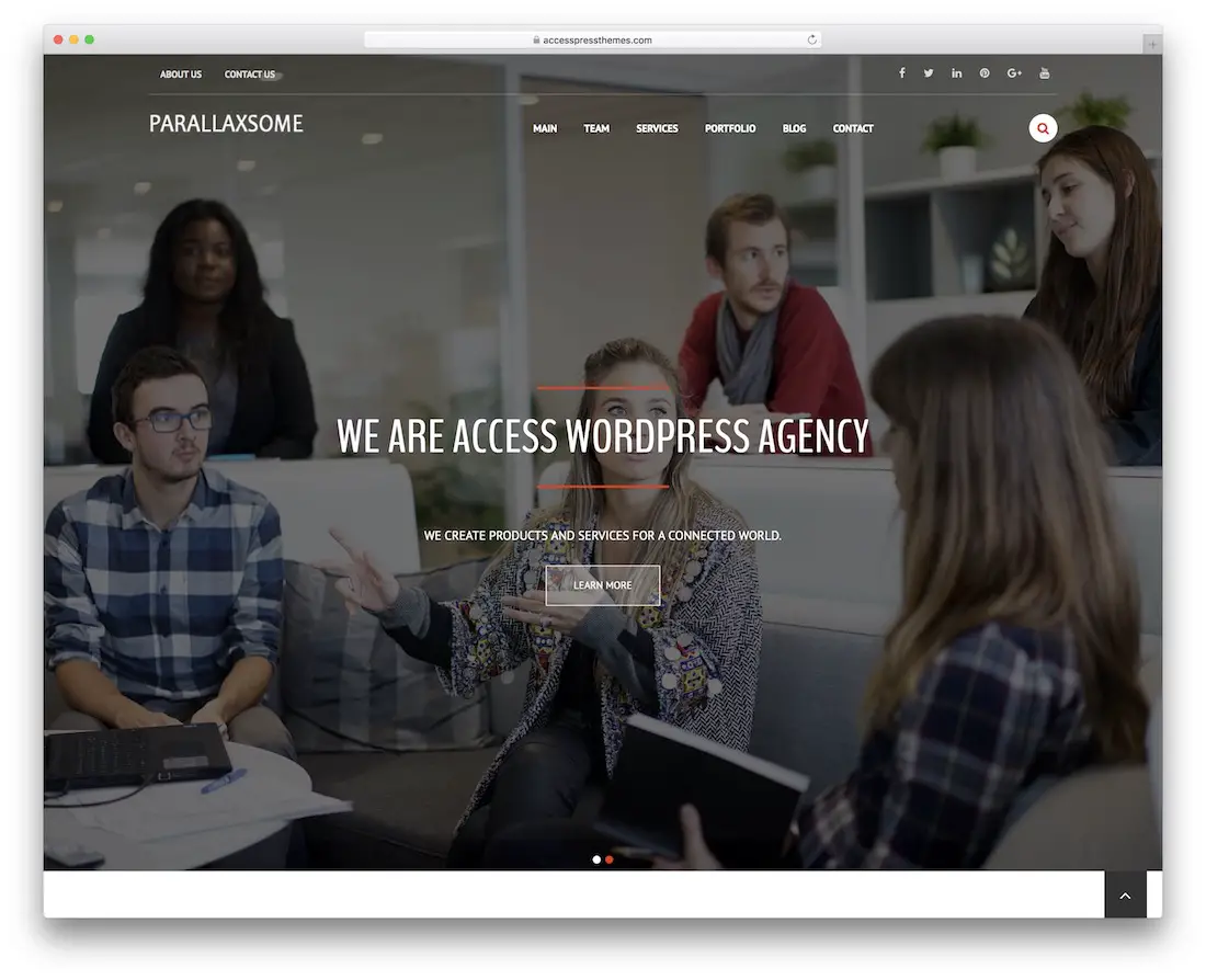 parallaxsome 免费 wordpress 主题