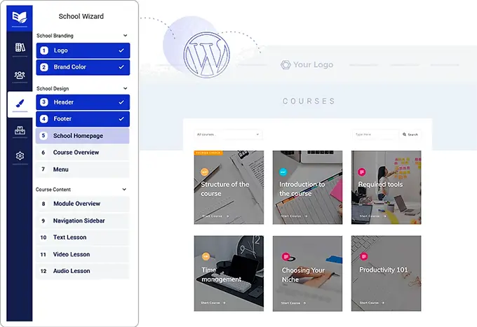 Thrive Apprentice Creator de cursuri Thrive Apprentice Course Builder