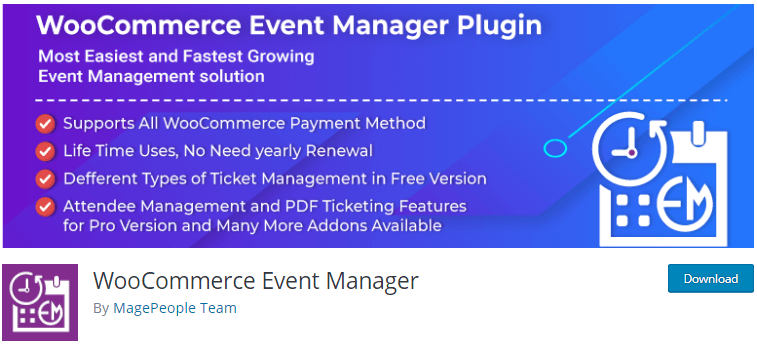 WooCommerce Event Manager