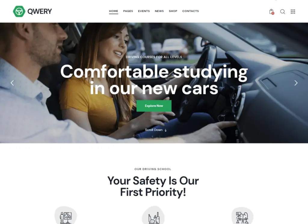 Qwery - Çok Amaçlı İş WordPress & WooCommerce Teması