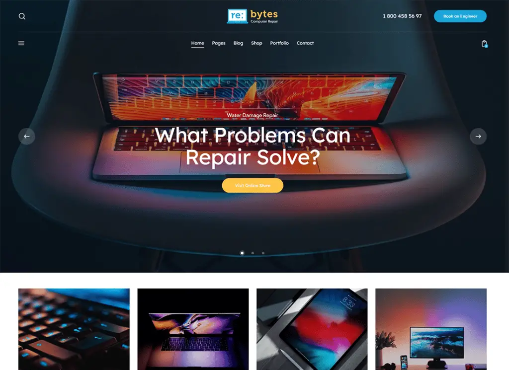 Re:bytes - Elektronik ve Bilgisayar Onarım Hizmeti WordPress Teması