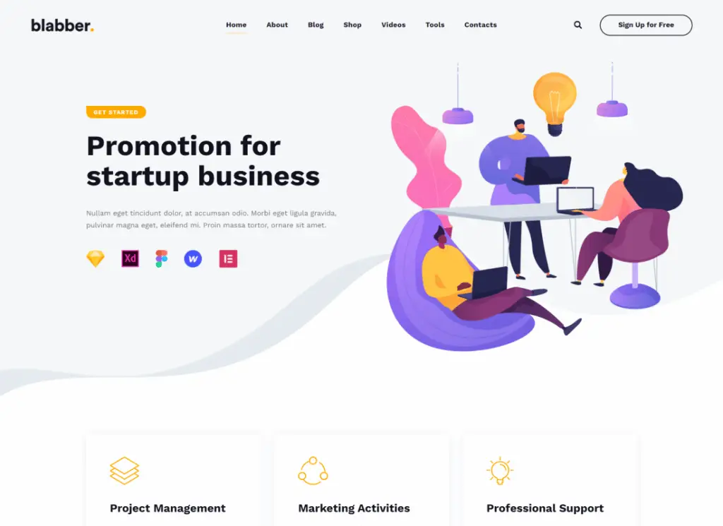 Blabber - Hepsi Bir Arada Elementor Blogu ve Haber Dergisi WordPress Teması