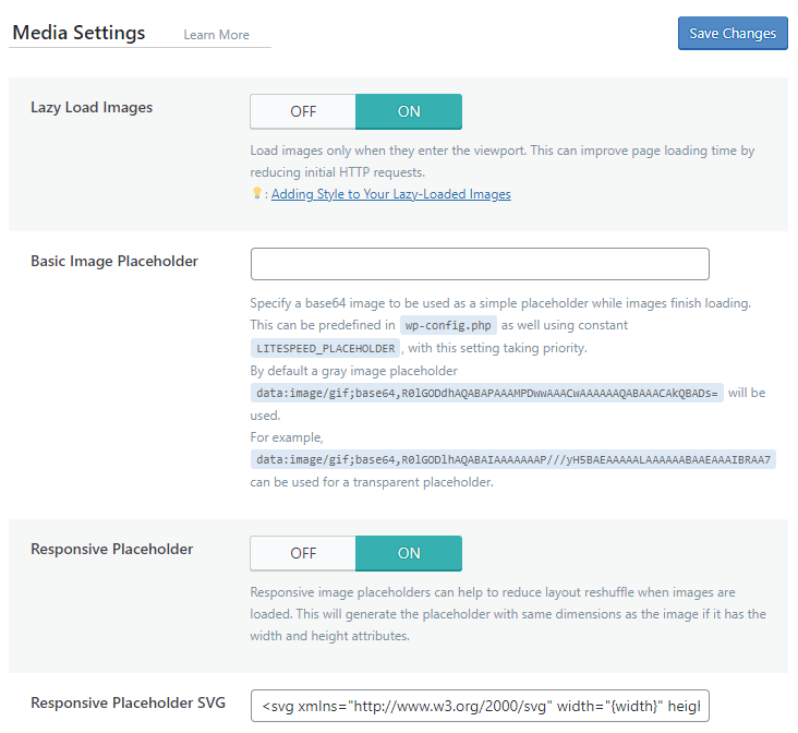lazy load by litespeed cache