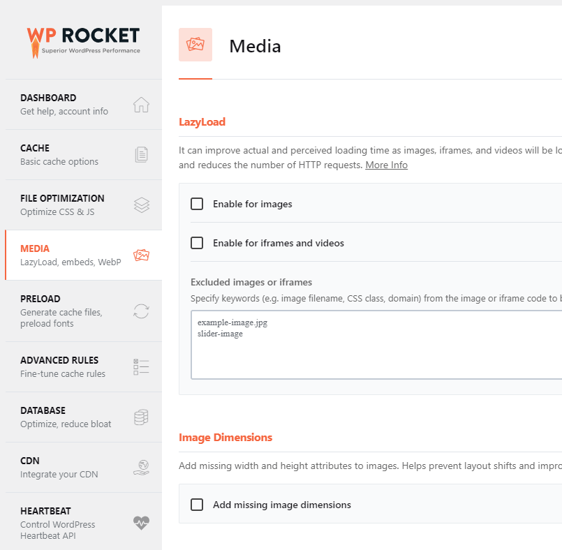 wp rocket image lazy load
