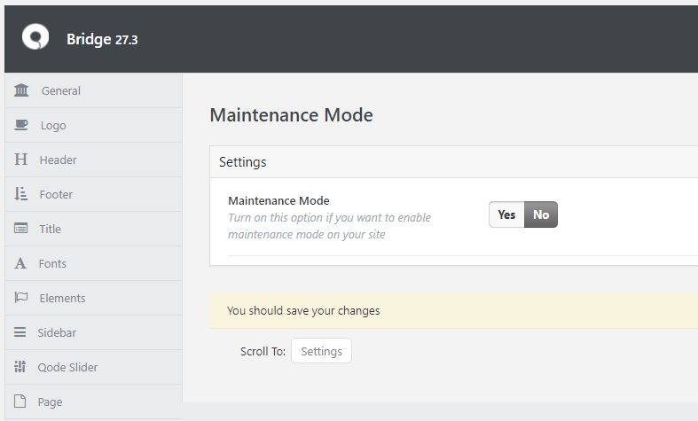 Maintenance Mode