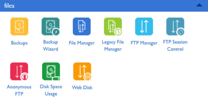 Bluehost Control panel
