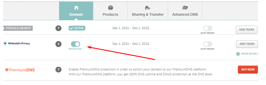 Remove whois privacy from NameCheap