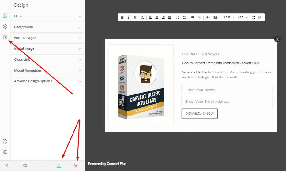 submission and save form