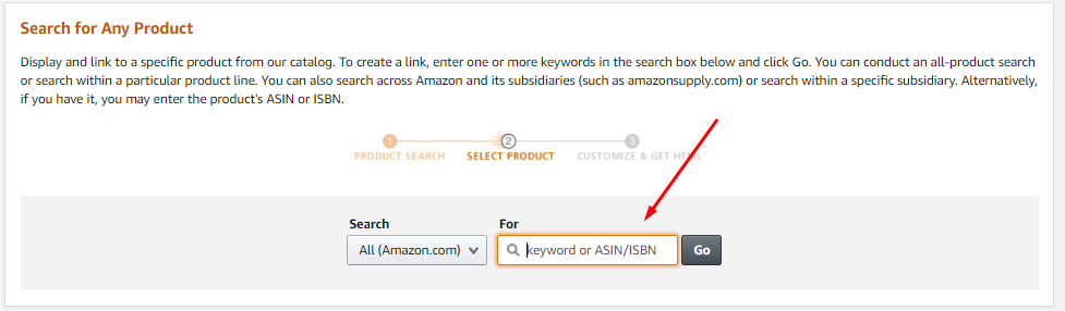 Search for Any Product