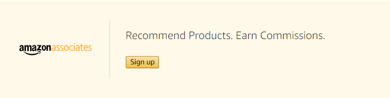 Sign up amazon associates