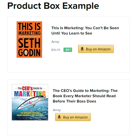 AzonPress product box demo